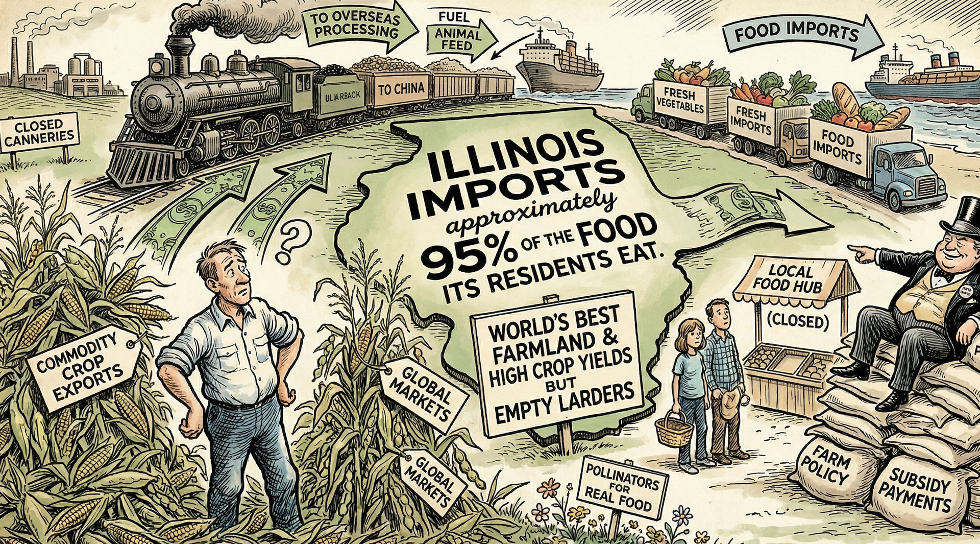 Illinois Has the Best Farmland in the World... So Why Does It Import 95% of Its Food?
