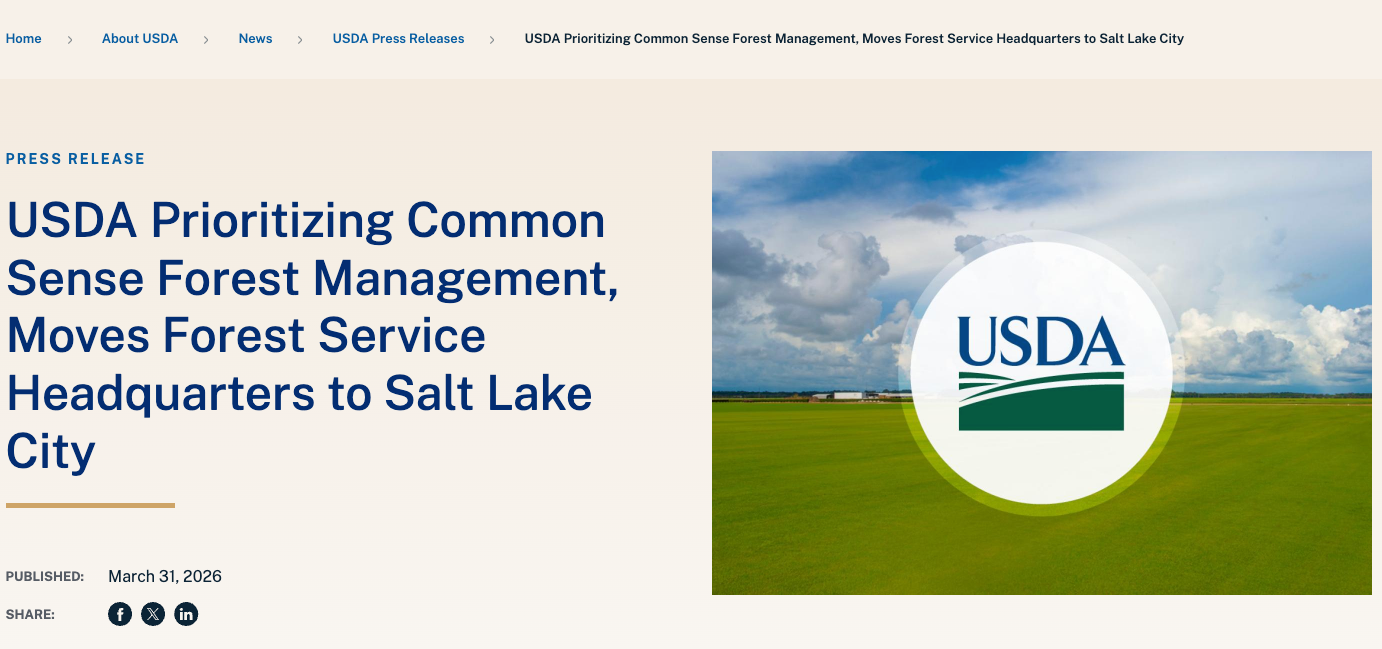 The US Forest Service Is Moving to Utah — Is That Good or Bad for Conservation?