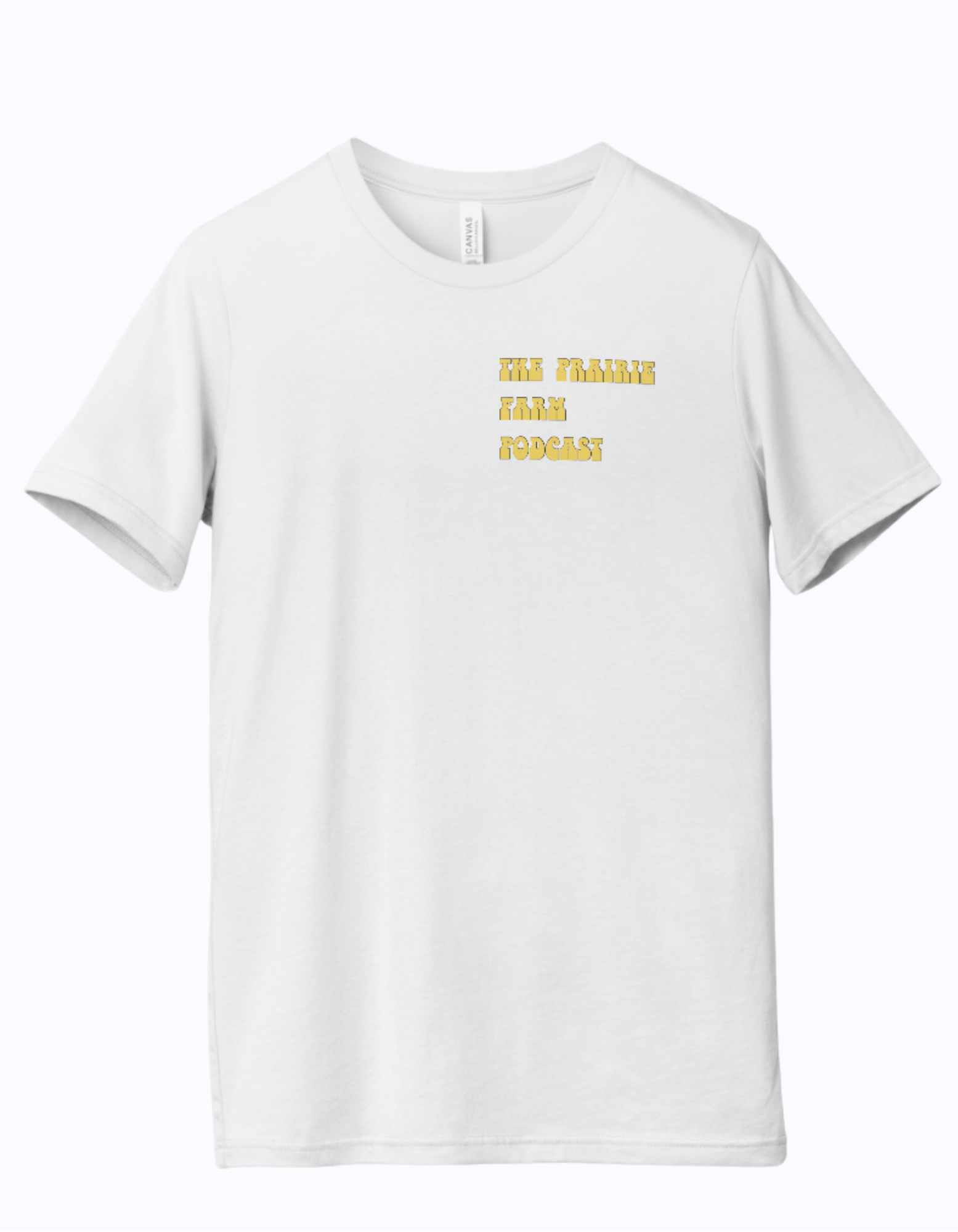 Prairie Farm Podcast T-shirt White V2
