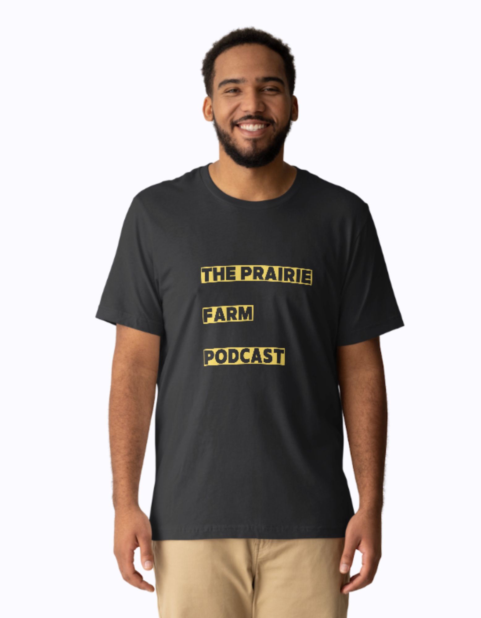 Prairie Farm Podcast T-shirt Black V1
