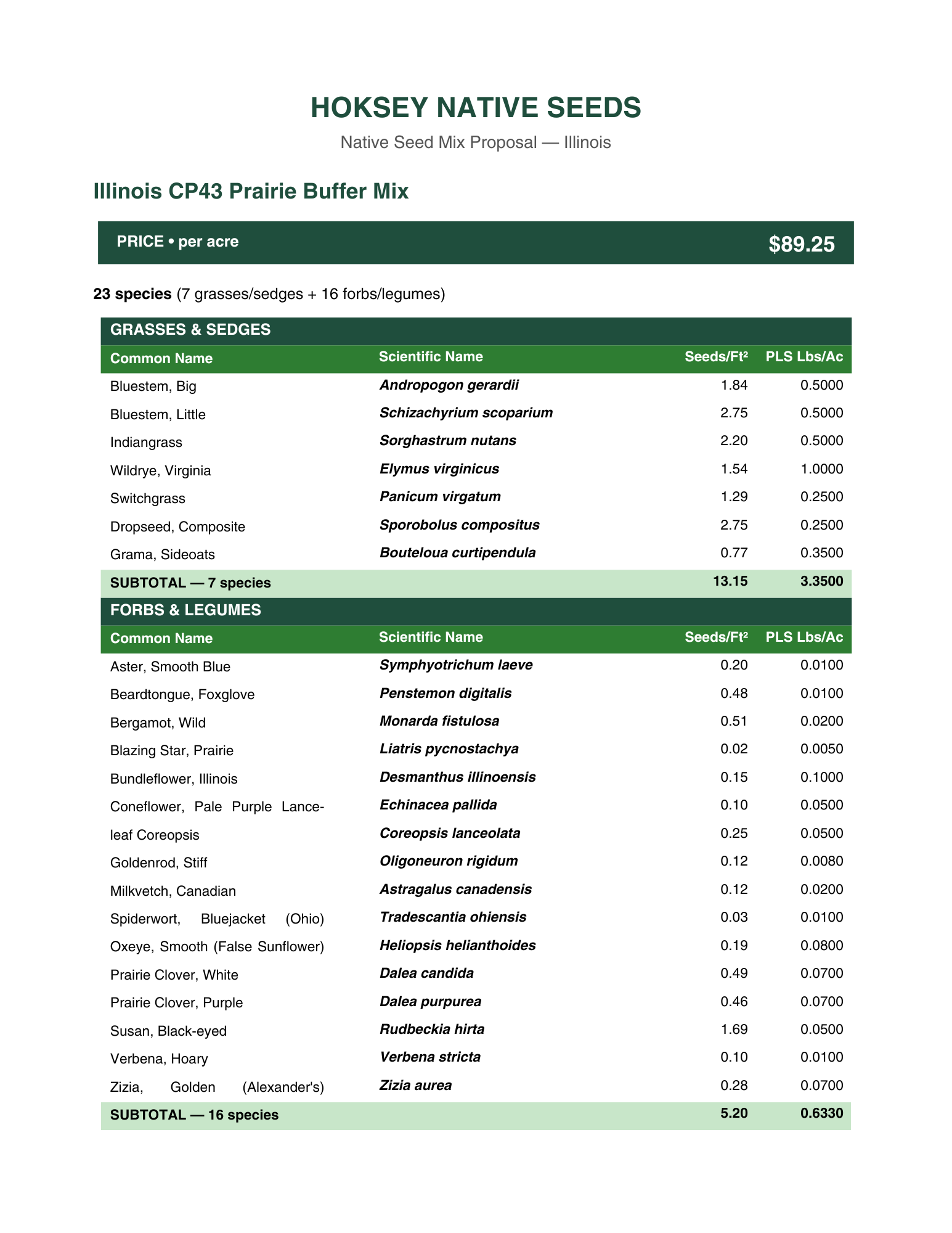 IL CP43 Prairie Buffer Mix