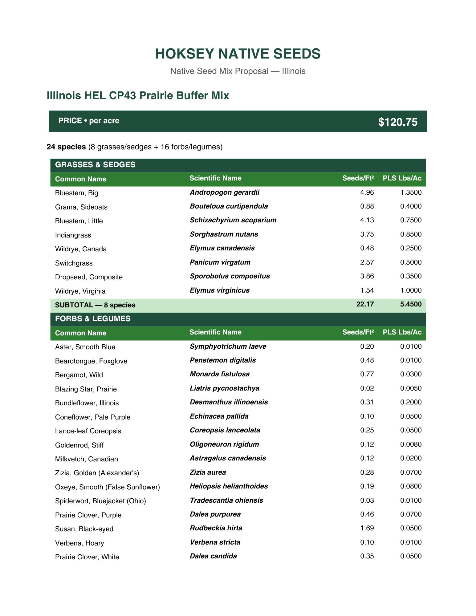 IL HEL CP43 Prairie Buffer Mix